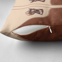 Cowdog Pillow Cover Cowboy Patriotic Labrador Western Yoke - Wonder Print Shop