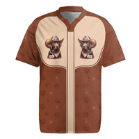 Cowdog Rugby Jersey Cowboy Patriotic Labrador Western Yoke - Wonder Print Shop