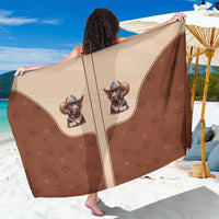 Cowdog Sarong Cowboy Patriotic Labrador Western Yoke - Wonder Print Shop