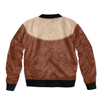 Cowdog Sleeve Zip Bomber Jacket Cowboy Patriotic Labrador Western Yoke - Wonder Print Shop