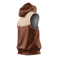 Cowdog Sleeveless Hoodie Cowboy Patriotic Labrador Western Yoke - Wonder Print Shop