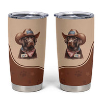 Cowdog Tumbler Cup Cowboy Patriotic Labrador Western Yoke - Wonder Print Shop