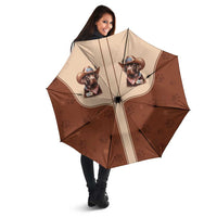 Cowdog Umbrella Cowboy Patriotic Labrador Western Yoke - Wonder Print Shop