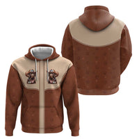 Cowdog Zip Hoodie Cowboy Patriotic Labrador Western Yoke - Wonder Print Shop