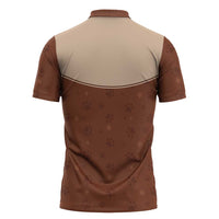 Cowdog Zipper Polo Shirt Cowboy Patriotic Labrador Western Yoke - Wonder Print Shop