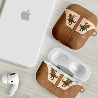 Cowgirl Dinosaur AirPods Case Retro Western Yoke - Wonder Print Shop