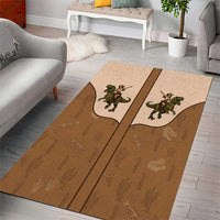 Cowgirl Dinosaur Area Rug Retro Western Yoke - Wonder Print Shop