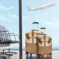 Cowgirl Dinosaur Luggage Cover Retro Western Yoke - Wonder Print Shop