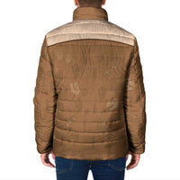 Cowgirl Dinosaur Padded Jacket Retro Western Yoke - Wonder Print Shop