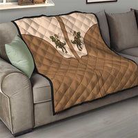 Cowgirl Dinosaur Quilt Retro Western Yoke - Wonder Print Shop