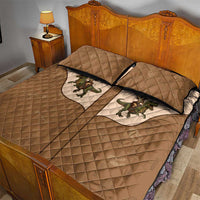 Cowgirl Dinosaur Quilt Bed Set Retro Western Yoke - Wonder Print Shop