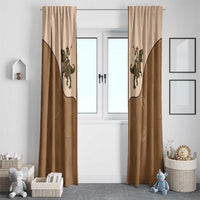 Cowgirl Dinosaur Window Curtain Retro Western Yoke - Wonder Print Shop