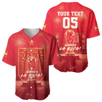 Custom World Football 2026 Spain Baseball Jersey iVamos La Roja