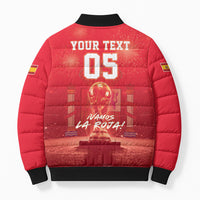 Custom World Football 2026 Spain Bomber Puffer Jacket iVamos La Roja