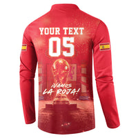Custom World Football 2026 Spain Button Sweatshirt iVamos La Roja