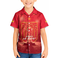 Custom World Football 2026 Spain Kid Hawaiian Shirt iVamos La Roja