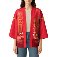 Custom World Football 2026 Spain Kimono iVamos La Roja