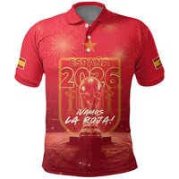 Custom World Football 2026 Spain Polo Shirt iVamos La Roja