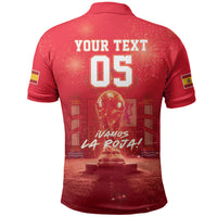 Custom World Football 2026 Spain Polo Shirt iVamos La Roja