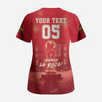 Custom World Football 2026 Spain Scrub Top iVamos La Roja