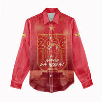 Custom World Football 2026 Spain Women Casual Shirt iVamos La Roja