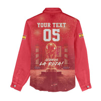 Custom World Football 2026 Spain Women Casual Shirt iVamos La Roja