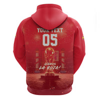 Custom World Football 2026 Spain Zip Hoodie iVamos La Roja