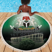 Nigeria Independence Day Beach Blanket Proud To Be Nigerian