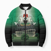Nigeria Independence Day Bomber Puffer Jacket Proud To Be Nigerian