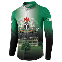 Nigeria Independence Day Button Sweatshirt Proud To Be Nigerian
