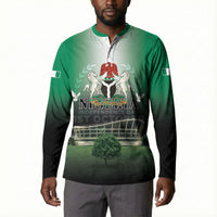 Nigeria Independence Day Button Sweatshirt Proud To Be Nigerian