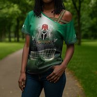 Nigeria Independence Day Cross Shoulder Shirt Proud To Be Nigerian