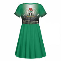Nigeria Independence Day Kid Short Sleeve Dress Proud To Be Nigerian