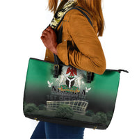 Nigeria Independence Day Leather Tote Bag Proud To Be Nigerian