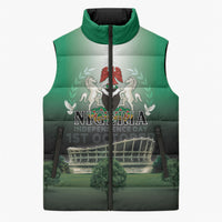Nigeria Independence Day Sleeveless Puffer Jacket Proud To Be Nigerian