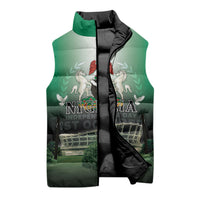 Nigeria Independence Day Sleeveless Puffer Jacket Proud To Be Nigerian