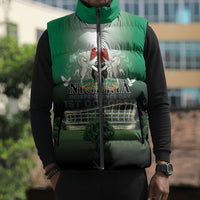 Nigeria Independence Day Sleeveless Puffer Jacket Proud To Be Nigerian
