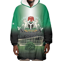 Nigeria Independence Day Wearable Blanket Hoodie Proud To Be Nigerian