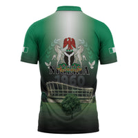 Nigeria Independence Day Zipper Polo Shirt Proud To Be Nigerian