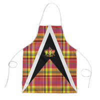 Saint Lucia Creole Day Apron Madras Pattern Flag Style
