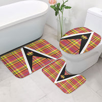 Saint Lucia Creole Day Bathroom Set Madras Pattern Flag Style