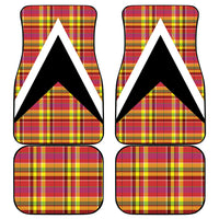 Saint Lucia Creole Day Car Mats Madras Pattern Flag Style
