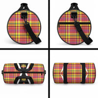 Saint Lucia Creole Day Duffle Bag Madras Pattern Flag Style