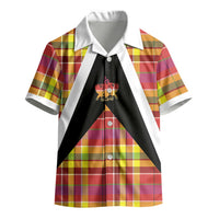 Saint Lucia Creole Day Kid Hawaiian Shirt Madras Pattern Flag Style