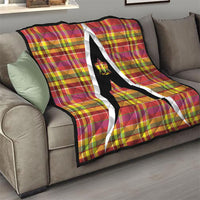 Saint Lucia Creole Day Quilt Madras Pattern Flag Style