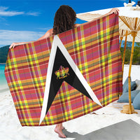 Saint Lucia Creole Day Sarong Madras Pattern Flag Style