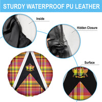 Saint Lucia Creole Day Spare Tire Cover Madras Pattern Flag Style