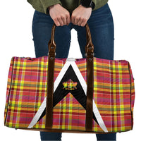 Saint Lucia Creole Day Travel Bag Madras Pattern Flag Style