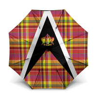 Saint Lucia Creole Day Umbrella Madras Pattern Flag Style