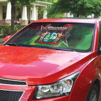 Suriname Independence Day Auto Sun Shade Wan Switi Srefidensi Dey - Wonder Print Shop
